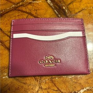 Coach Magenta/Pink Card Holder